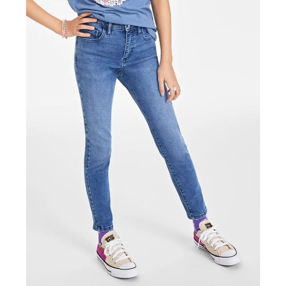 Epic Threads 7 Big Girls Blue Aster Stretchy & Comfy Skinny Jeans NWT